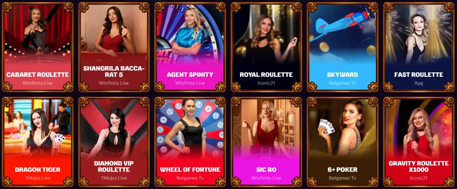 Live Casino bei Chanze mit echten Dealern und Tischspielen